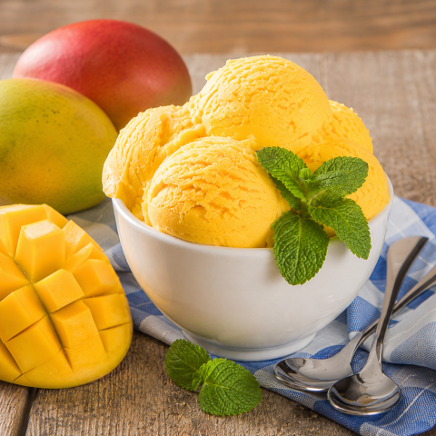 Mango sorbet