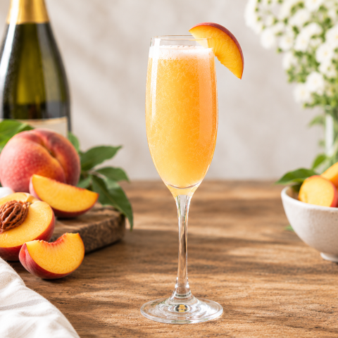 Hero Peach Nectar Bellini